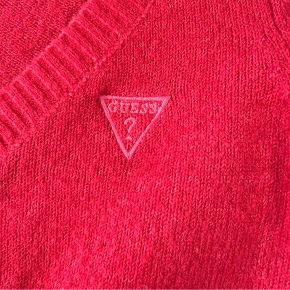 Guess Y2K Pink  Lace Up Sweater Barbie Core Pullover Cardigan Size Small - Picture 5 of 14